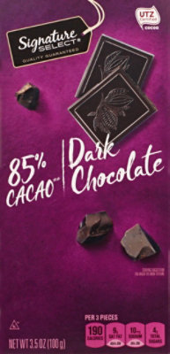 Signature Select Candy Dark Chocolate 85% Cacao - 3.5 Oz - Image 2