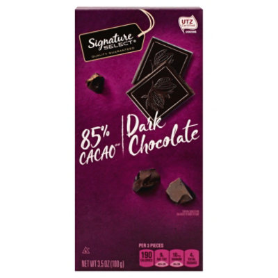 Signature Select Candy Dark Chocolate 85% Cacao - 3.5 Oz