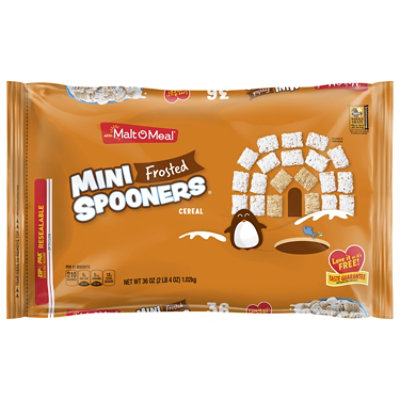 Malt-O-Meal Frosted Mini Spooners Cereal Bag - 36 Oz