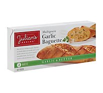 Julians Recipe Multigrain Garlic Baguette - 12 Oz