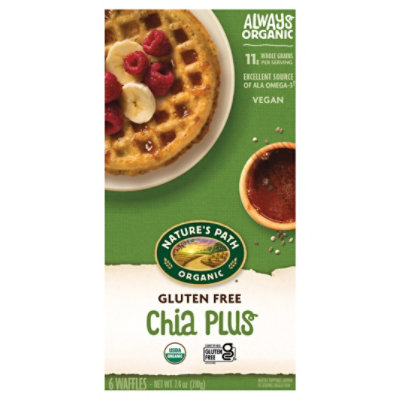 Nature's Path Organic Gluten Free Chia Plus Frozen Waffles - 7.4 Oz - Image 3