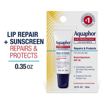 Aquaphor Lip Repair And Protect Broad Spectrum SPF 30 - 0.35 Fl. Oz. - Image 1