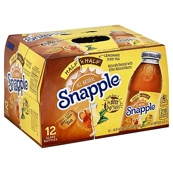 Snapple Iced Tea Half N Half Lemonade - 12-16 Fl. Oz.