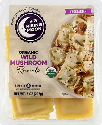 Rising Moon Organics Wild Chantrelle Mushroom Ravioli - 8 Oz - Image 1