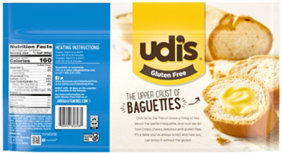 Udis Gluten Free French Baguettes - 8.5 Oz - Image 6