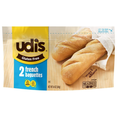  Udis Gluten Free French Baguettes - 8.5 Oz 