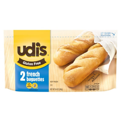  Udis Gluten Free French Baguettes - 8.5 Oz 