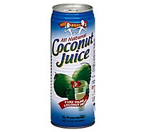 AMY & BRIAN Coconut Juice All Natural Pure Young Pulp Free - 17.5 Fl. Oz.