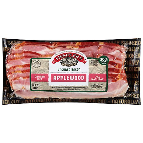 Hemplers Natural Uncured Applewood Smoked Bacon - 10 Oz