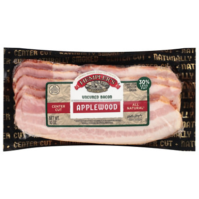 Hemplers Natural Uncured Applewood Smoked Bacon - 10 Oz