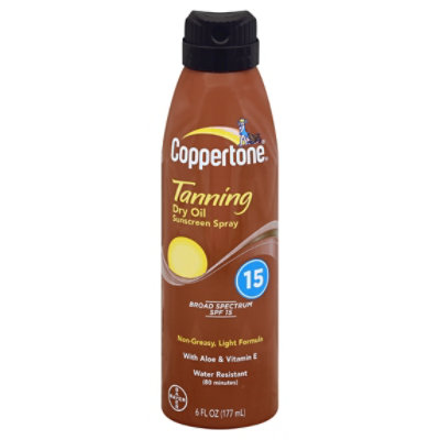 Coppertone Tanning Continuous Spray SPF 15 - 6 Fl. Oz. - Haggen