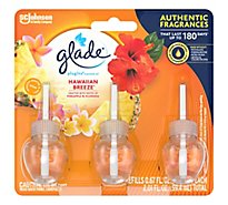 Glade PlugIns Scented Oil Refill Hawaiian Breeze Essential Oil Infused Plug In 2.01 FL OZ 3 ct