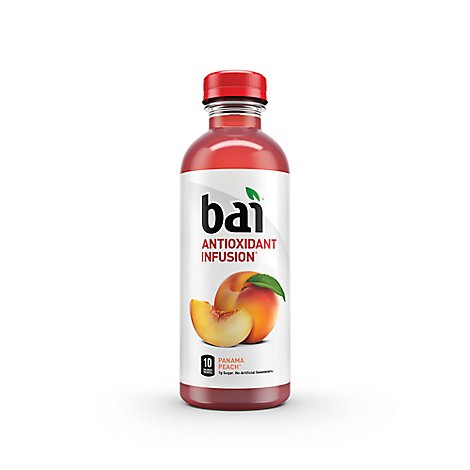 bai Antioxidant Infusion Beverage Panama Peach - 18 Fl. Oz.