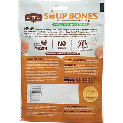 Rachael Ray Nutrish Chew Bones for Dogs Chicken and Veggies Flavor 3 Count - 6.3 Oz - Image 5