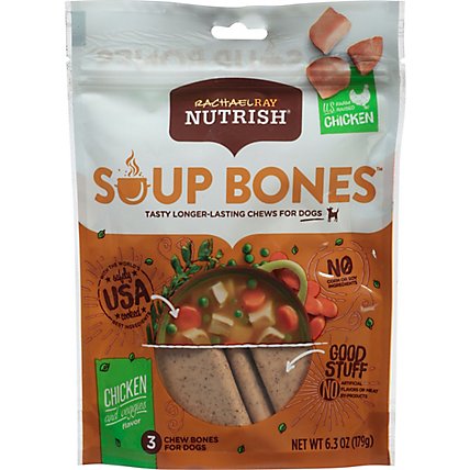 Rachael Ray Nutrish Chew Bones for Dogs Chicken and Veggies Flavor 3 Count - 6.3 Oz - Image 2