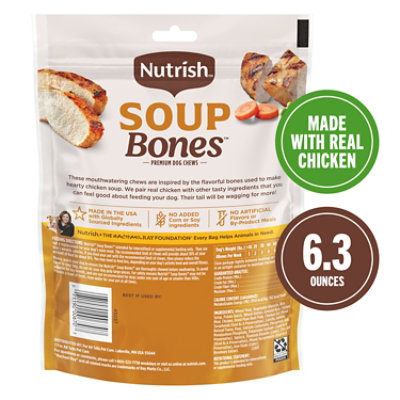 Rachael Ray Nutrish Chew Bones for Dogs Chicken and Veggies Flavor 3 Count - 6.3 Oz - Image 2