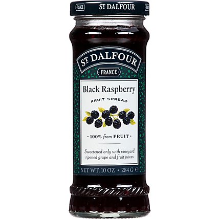 St. Dalfour Fruit Spread Deluxe Black Raspberry - 10 Oz - Image 2