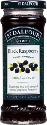 St. Dalfour Fruit Spread Deluxe Black Raspberry - 10 Oz - Image 2