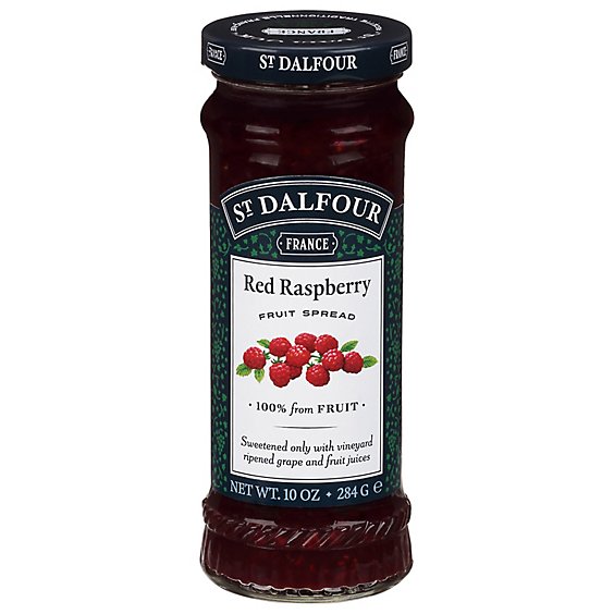 St. Dalfour Fruit Spread Deluxe Red Raspberry - 10 Oz