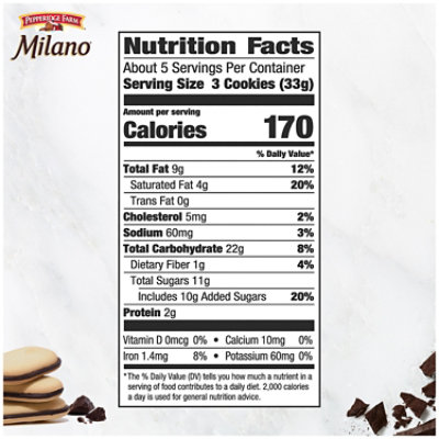 Pepperidge Farm Milano Milk Chocolate Cookies - 6 Oz - Image 4