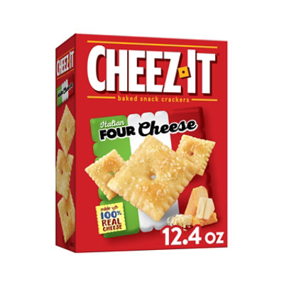 Cheez-It Cheese Crackers Baked Snack Italian Four Cheese - 12.4 Oz