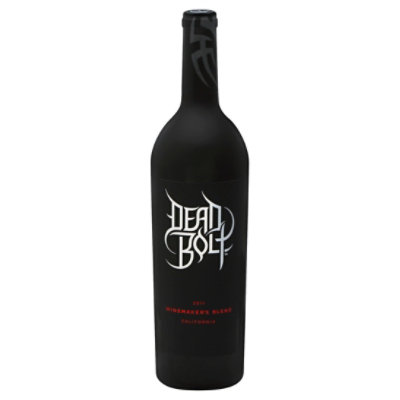 Dead Bolt Wine Red Winemakers Blend California - 750 Ml