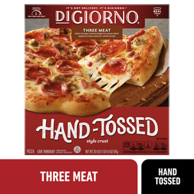 DiGiorno Three Meat Hand Tossed Style Crust Frozen Pizza - 20.4 Oz - Image 1