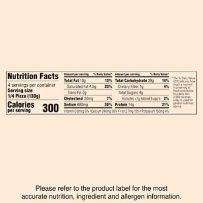 DIGIORNO Pizzeria! Pizza Pizzeria Style Crust Quattro Formaggi & Four Cheese Frozen - 18.3 Oz - Image 3