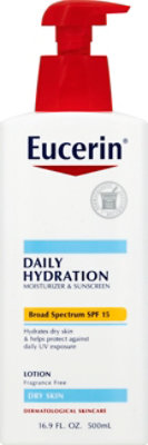 Eucerin Body Lotion Daily Hydration Broad Spectrum SPF 15 - 16.9 Fl. Oz.