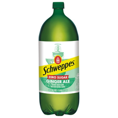 Schweppes Zero Sugar Ginger Ale Soda Bottle - 2 Liter - Image 3