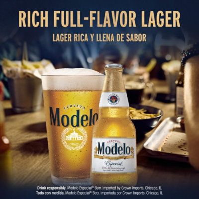 Modelo Especial Lager Mexican Beer 4.4% ABV Bottle - 24 Fl. Oz. - Image 3