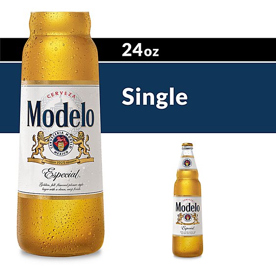 Modelo Especial % ABV Lager Mexican Beer Bottle - 24 Fl. Oz. - Randalls