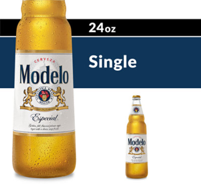 Modelo Especial Mexican Lager Beer 4.4% ABV In Bottle - 24 Fl. Oz.