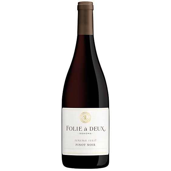 Folie a Deux Pinot Noir Sonoma Coast Red Wine Bottle - 750 Ml