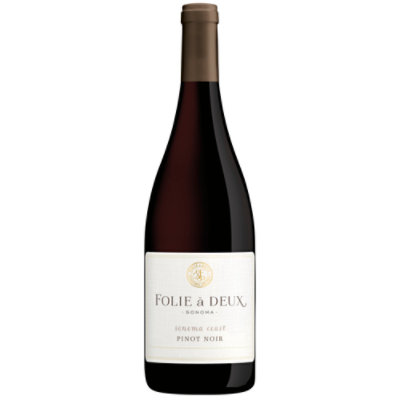 Folie a Deux Pinot Noir Sonoma Coast Red Wine Bottle - 750 Ml