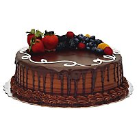 Bakery Cake 10 Inch 2 Layer Chocolate - Each (Please allow 48 hours for delivery or pickup) - Image 1