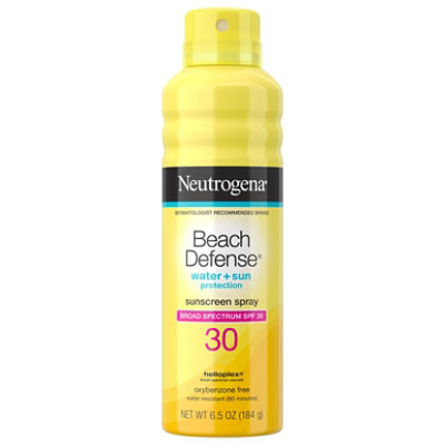Neutrogena Beach Defense Sunscreen Spray Water + Sun Protection Spf 30 - 6.5 Oz