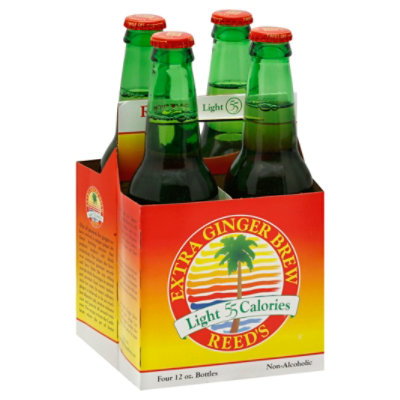 Reeds Soda Ginger Brew Extra Light 55 Calorie - 4-12 Fl. Oz. - Pavilions