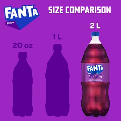Fanta Soda Pop Grape Flavored - 2 Liter - Image 2
