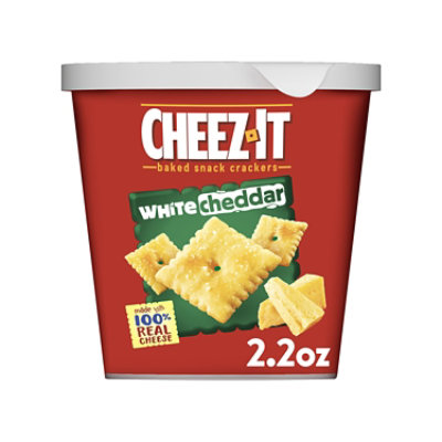 Cheez-It Cheese Crackers Baked Snack White Cheddar - 2.2 Oz - Image 1