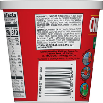 Cheez-It Cheese Crackers White Cheddar Baked Snack Crackers - 2.2 Oz - Image 7