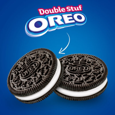 OREO Double Stuf Sandwich Cookies Chocolate Family Size - 20 Oz - Image 2