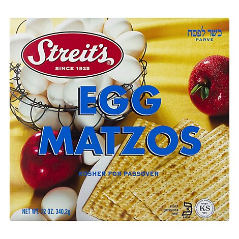 Streits Egg Matzo - 12 Oz