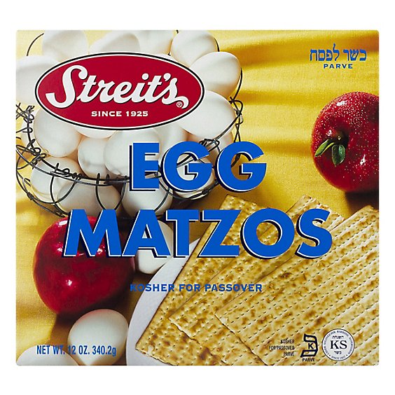 Streits Egg Matzo - 12 Oz