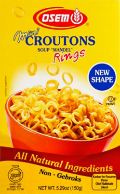 Osem Croutons Mini Croutons Soup Mandel Rings - 5.29 Oz - Image 2