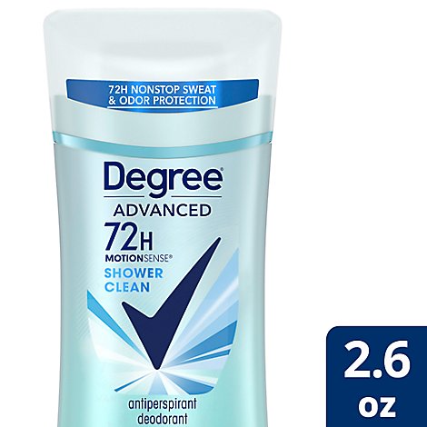 Degree Shower Clean MotionSense Antiperspirant Deodorant - 2.6 Oz