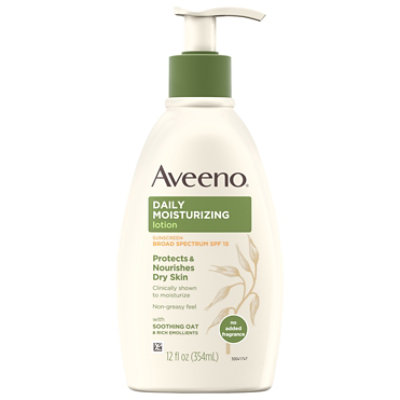 Aveeno Daily Moisturizing Lotion SPF 15 - 12 Oz - albertsons