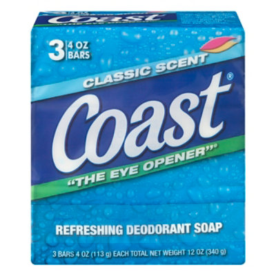 Coast Deodorant Soap Classic Scent - 3-4 Oz - Image 3