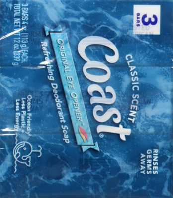 Coast Deodorant Soap Classic Scent - 3-4 Oz - Image 4