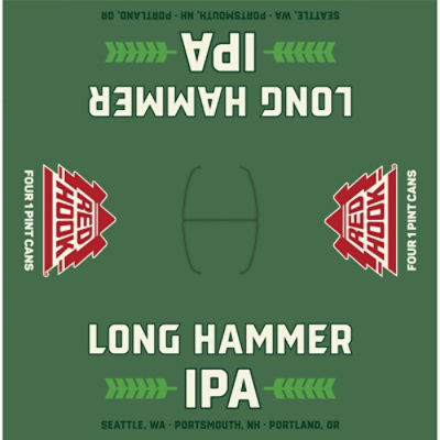 Redhook Long Hammer IPA Cans - 4-16 Fl. Oz. - Image 3